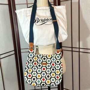 Brighton Floral Crossbody Bag - Blue, Red, Yellow, White